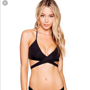 Malia Top - Black | Wrap Bikini Top
